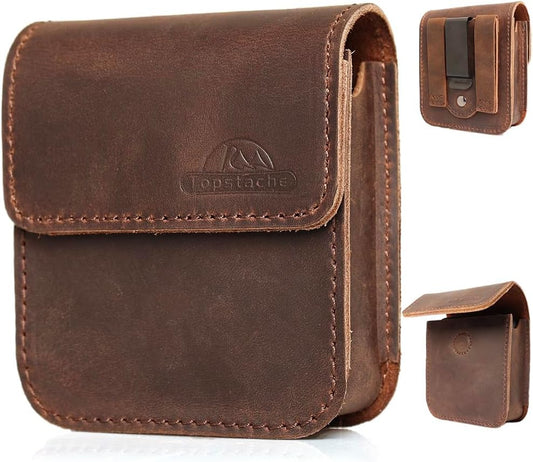 Leather Phone Holster for Samsung Galaxy Z Flip 6/5/4/3, Belt Clip Cell Phone Ca