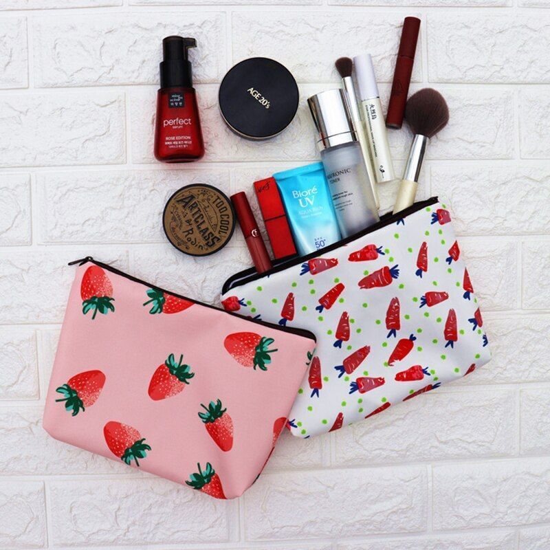 Bonded Fabric Storage Bag Travel Toiletries Organize Cosmetic Bag Makeup Purse