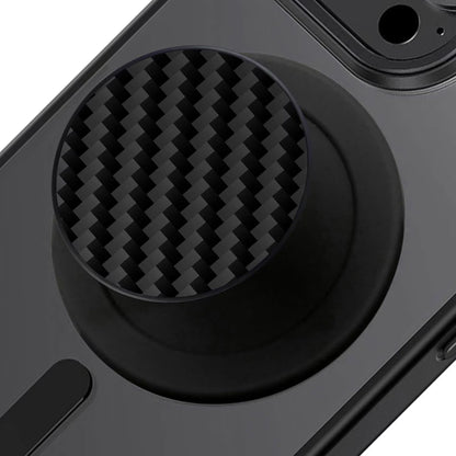 Genuine Carbon Fiber Magnetic Phone Grip Compatible with Magsafe，Collapsible Mob