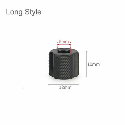 Black Titanium Alloy Knife Beads Paracord Umbrella Rope Thread Zipper Accessorie