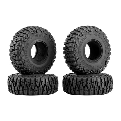 4Pack 1/10 RC Car 1.9" Rubber Wheel Tyres Tires Cover For 1.9in RC Wheel Rim E