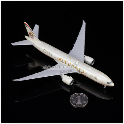 1:400 JC Wings Etihad Airways Plane B777-200LR Diecast Aircraft Model