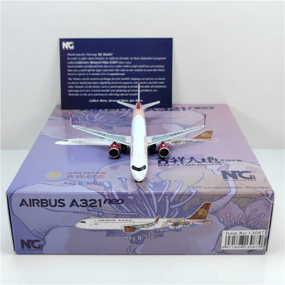 1:400 NG Models Juneyao Air Airbus A321neo Diecast Aircraft Model