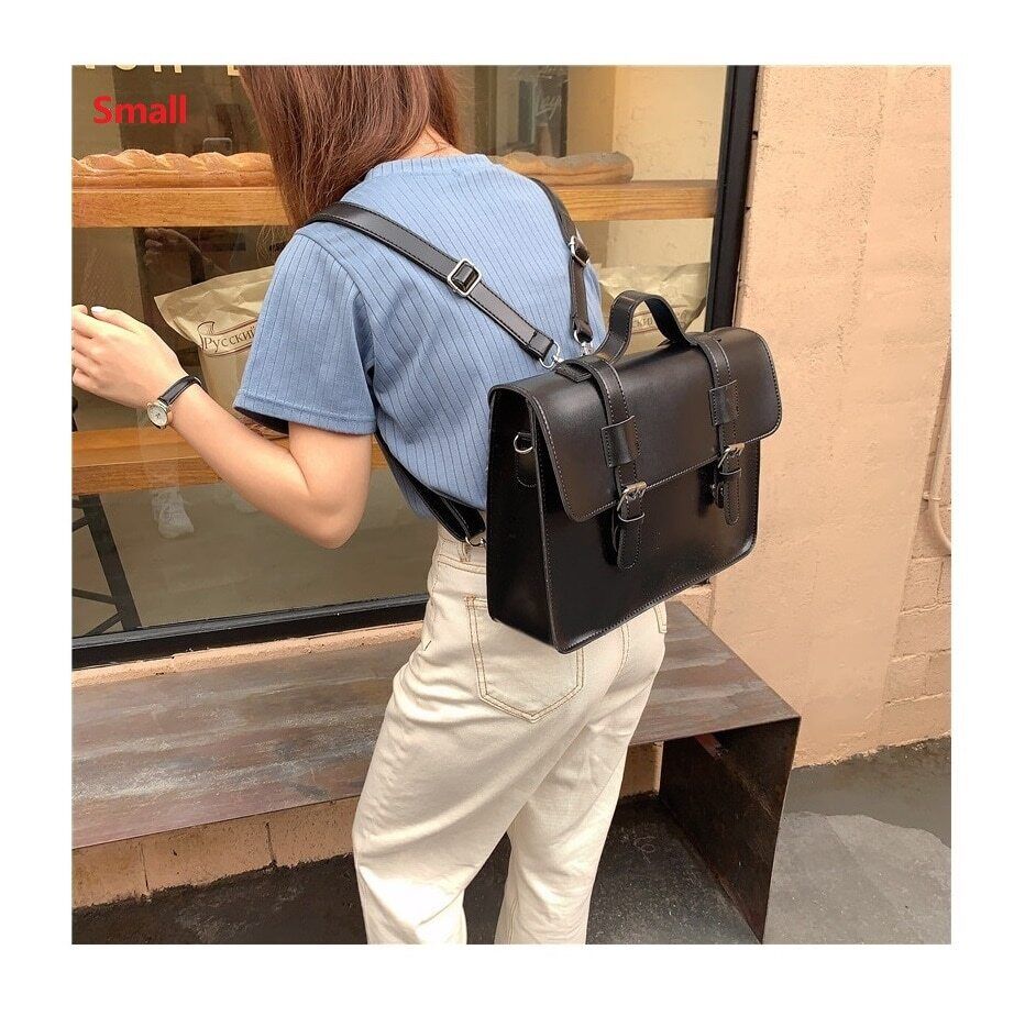 Student School Bag Pu Leather Female Bags Women Shoulder Bag Ladies Totes