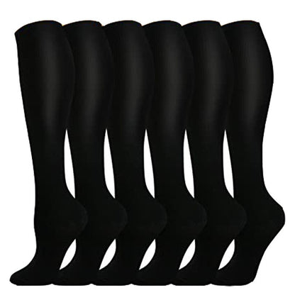 5/6pairs Compression Socks Stockings Womens Mens Knee High Medical