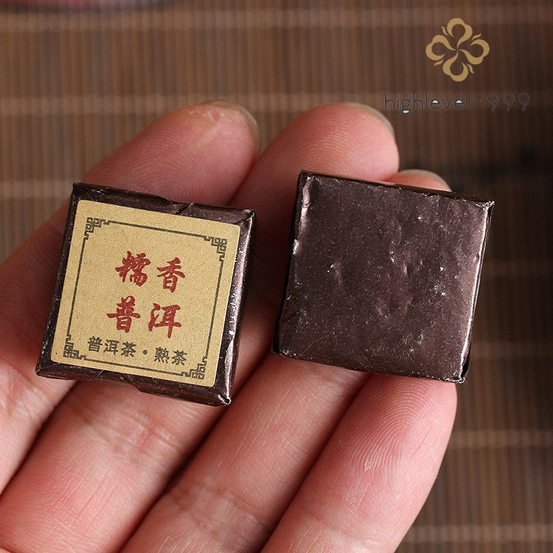 500g Ripe Puer Square Brick Nuomixiang Menghai Yunnan Big Tree Compressed Tea
