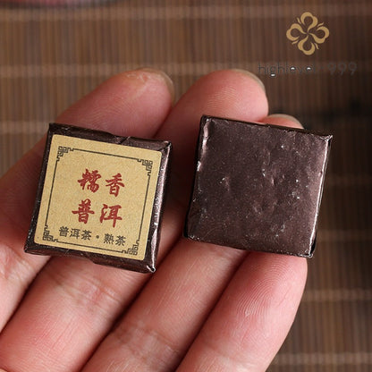500g Ripe Puer Square Brick Nuomixiang Menghai Yunnan Big Tree Compressed Tea