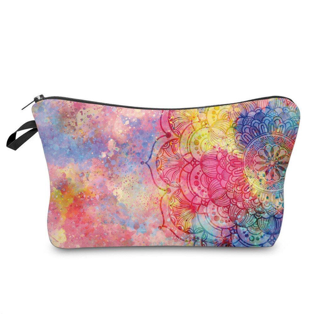Colorful Pattern Women Travel Storage Bag Cosmetic Bag Waterproof Make Up Bags
