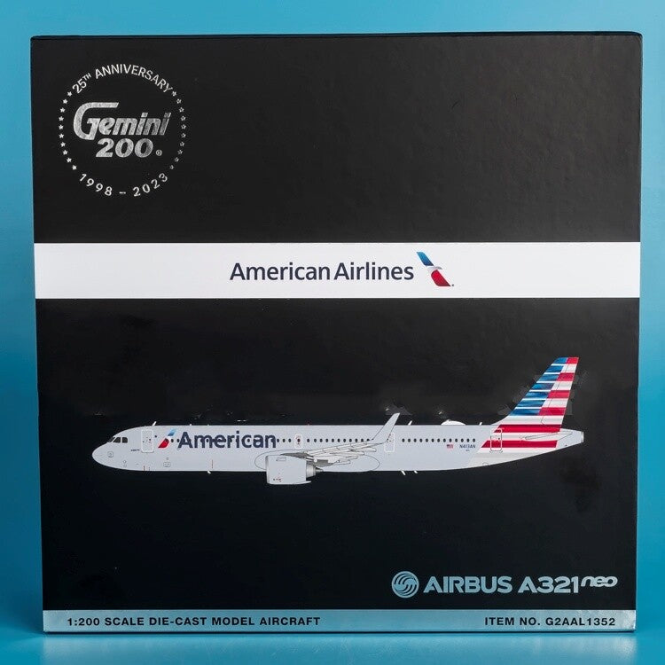 1:200 Geminijets American Airlines Airbus A321neo Airplane Diecast Model