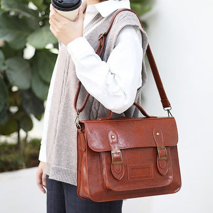 Backpack Multifunction Big Tote Synthetic Leather College Shoulder Bag Schoolbag