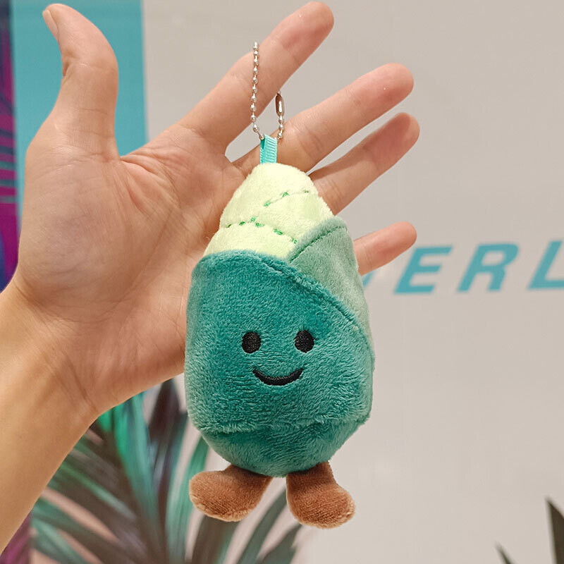 Farm Vegetable Doll Keychain Cabbage Green Onion Cauliflower Corn Plush Pendant