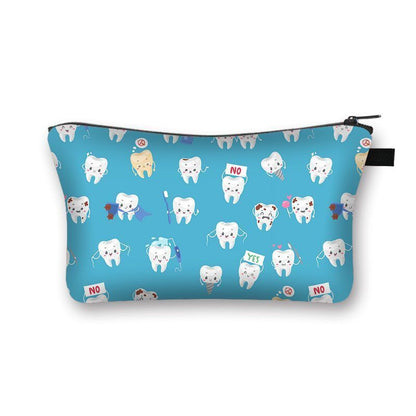 Cartoon Print Cosmetic Case Makeup Bag Organizer Travel Storage Purse 15*13*21CM