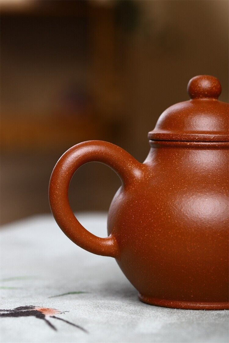 150cc chinese Yixing Handmade Zisha teapot Zhuni QiuShui Gongfu Hu Tea Pot