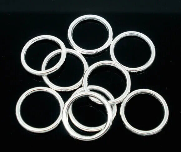 500pcs Jump Rings Soldered Closed 6mm Wide 4.2mm Hole Jewelry Making Findings