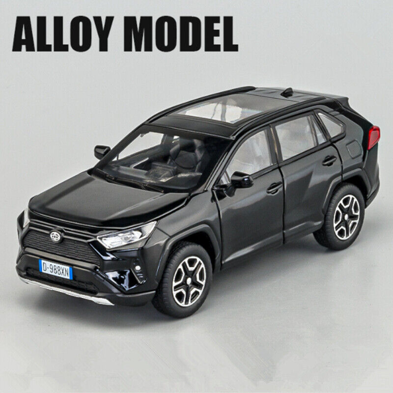 1:32 Toyota RAV4 SUV Diecast Model Car Toy Vehicle Sounds Lights Collection Gift