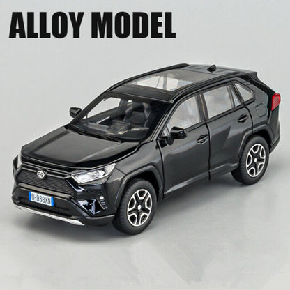 1:32 Toyota RAV4 SUV Diecast Model Car Toy Vehicle Sounds Lights Collection Gift