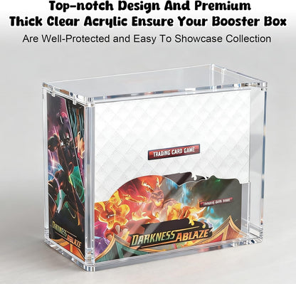 PKMN Booster Box Case Protector, 8Mm + 5Mm Ultra Thick Acrylic Booster Box Case