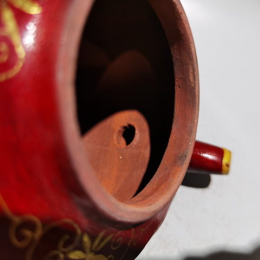 vintage chinese yixing purple clay teapot zisha ceremony painted character story