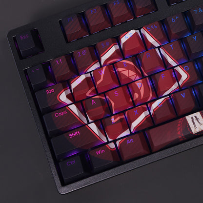New Genshin Impact PBT Transparent Keycaps Cherry MX Mechanical Keybaord 108