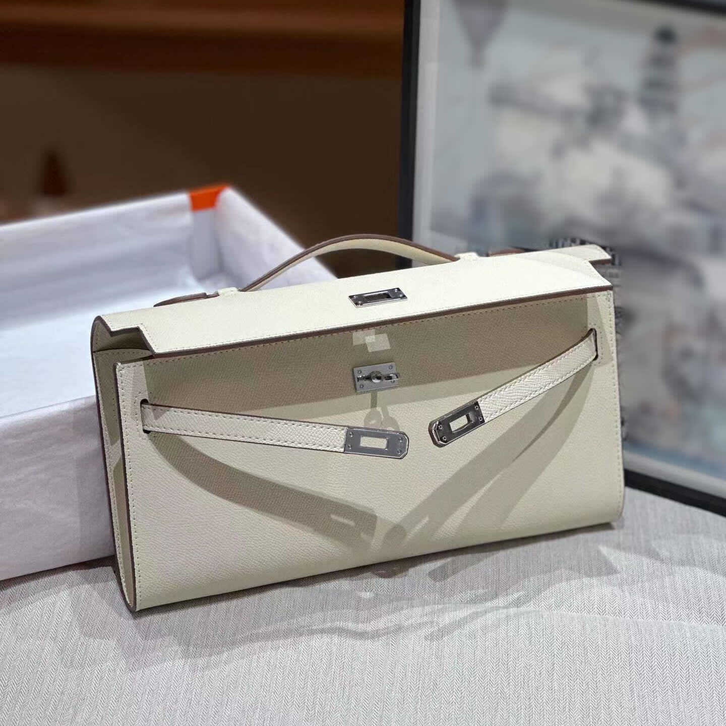 Small Real Leather Flap Purse Shoulder Bag Fashion Handbag Clutch Tote Turn-Lock