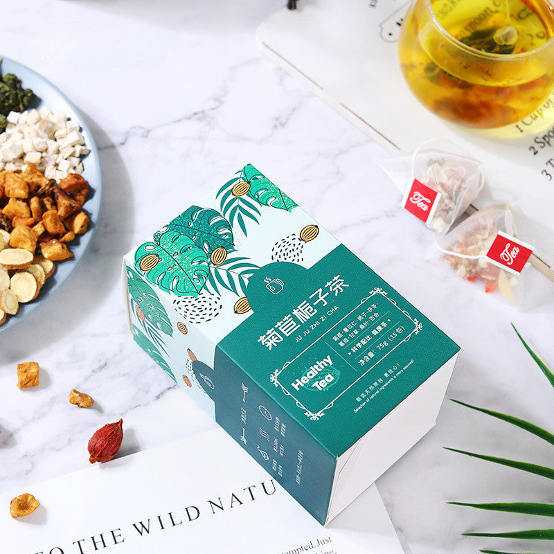 Herbal Tea Bag Chrysanthemum Cassia Seed Burdock Honeysuckle Natural Blend
