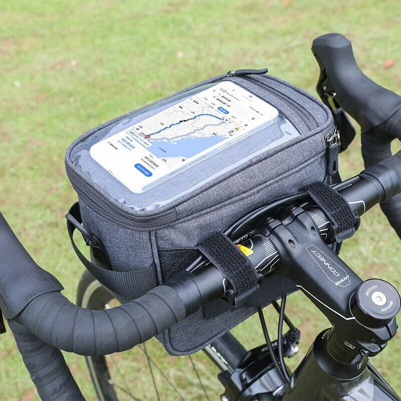 Bike Handlebar Bag Bicycle Front Frame Top Tube Bag Large Capacity Phone Touch