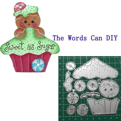 Cutting Dies Gingerbread Layering Dies Craft Scrapbooking Card Making