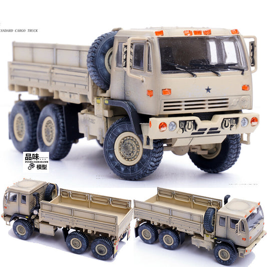 1/72 Us Fmtv M1083 Tactical Truck Model Sand Color Painting Can Be Steered