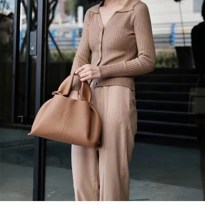Shoulder Side Bag Women Winter Simple Solid Color Tote Bags Handbags