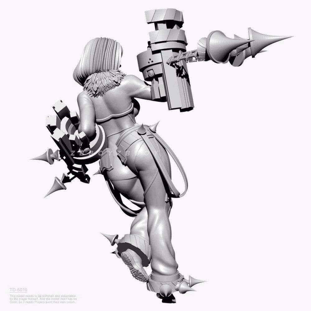1/24 resin figure model kit Xiao Suo Ai Female Warrior Unassembled Unpainted