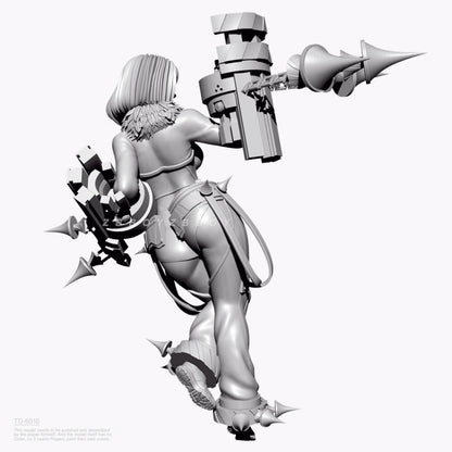 1/24 resin figure model kit Xiao Suo Ai Female Warrior Unassembled Unpainted