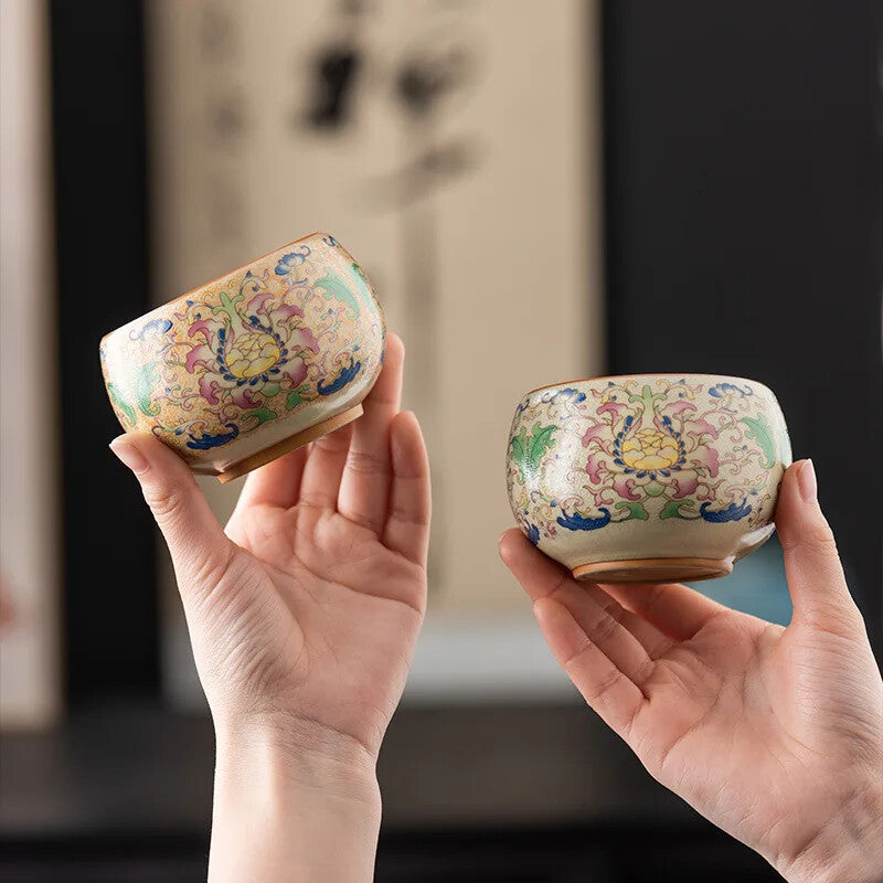 Chinese Tea Cups Pottery Jingdezhen Cup Ceramic Teaware Teacups Ceramica