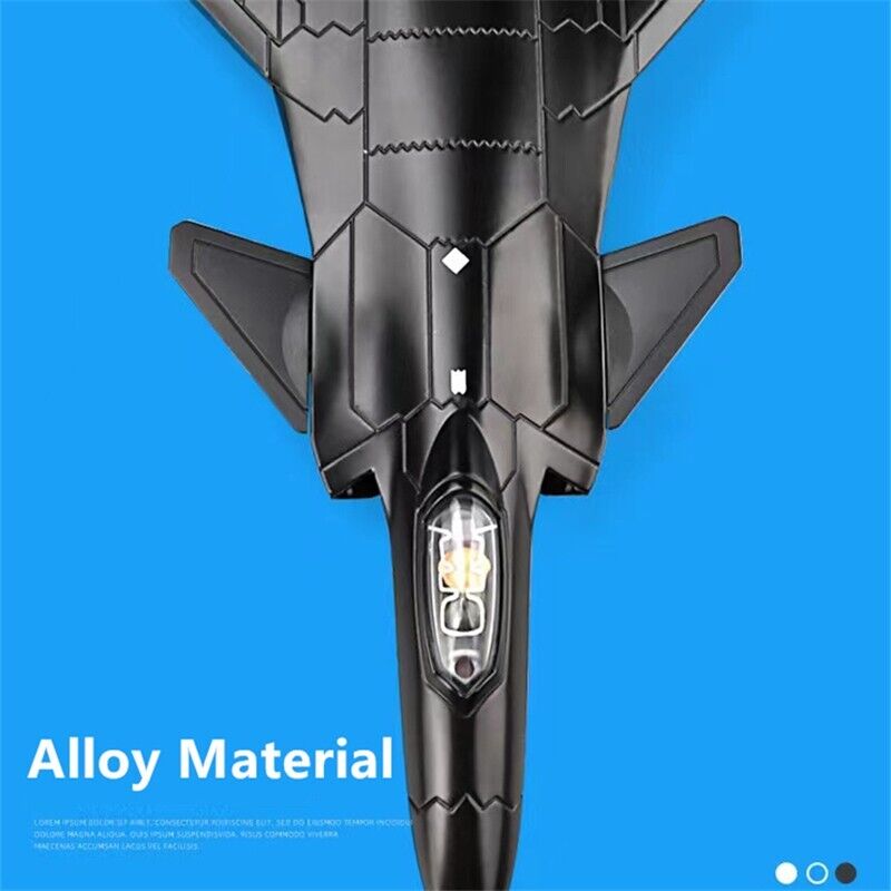 NEW Chengdu J-20 Alloy Stealth Fighter Aircraft Airplane Diecast Model Kids Gift