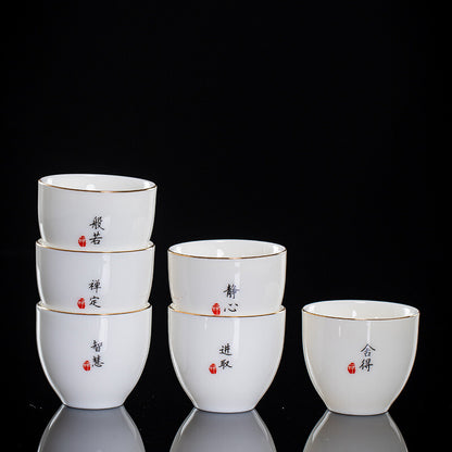 one cup porcelain master cup of tea 55ml Zen style ceramic kungfu tea cup China