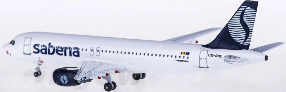 1:400 AeroClassics Sabena AIRBUS A320 Passenger Aircraft Diecast Airplane Model