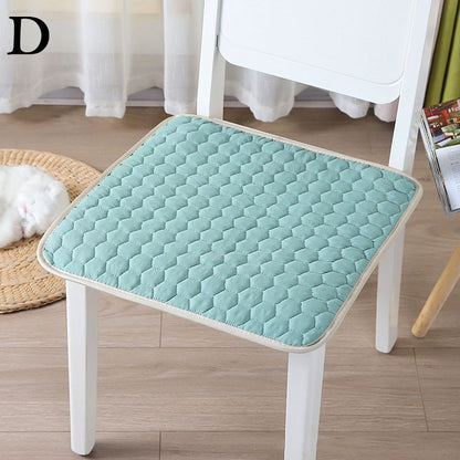 Seat Cushion Pads 45x45cm Polyester Square Sofa Car Pastoral Floral Non-Slip Mat