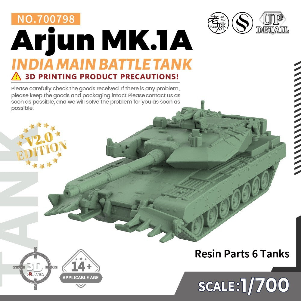 SSMODEL 1/700 India Arjun MK.1A Main Battle Tank Military Model Kit SS700798