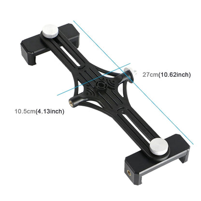 Stable 360° Adjustable Dual Bracket Phone Clip Holder for Video Live Vlogging