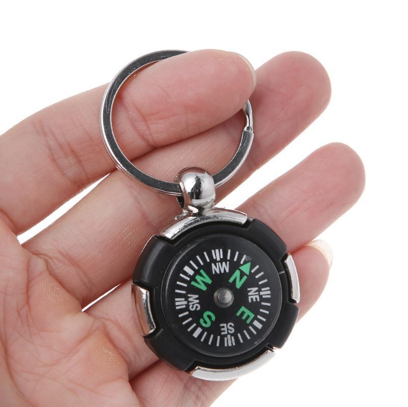 Outdoor Camping Hiking Mini Compass Navigator Portable Keychain Tool 7*3.5CM 1PC