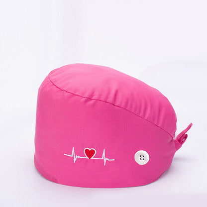Surgical Cap Baotou Cap Doctor Hat Electrocardiogram Nurse Pure Cotton Buckle