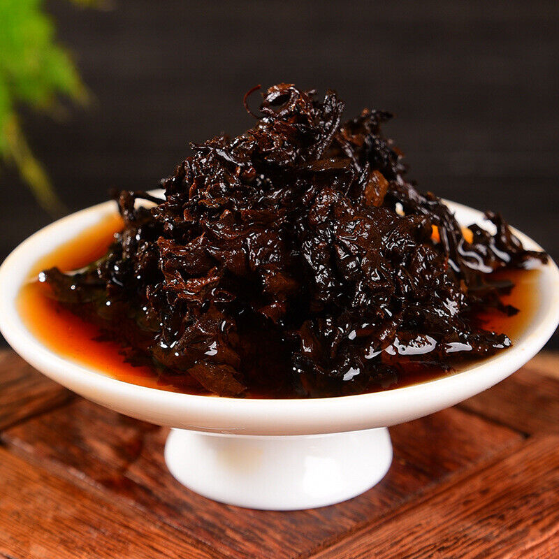 Premium Ancient Tree Pu'er Ripe Tea Natural 200g Yunnan Pu-Erh Tea Cake