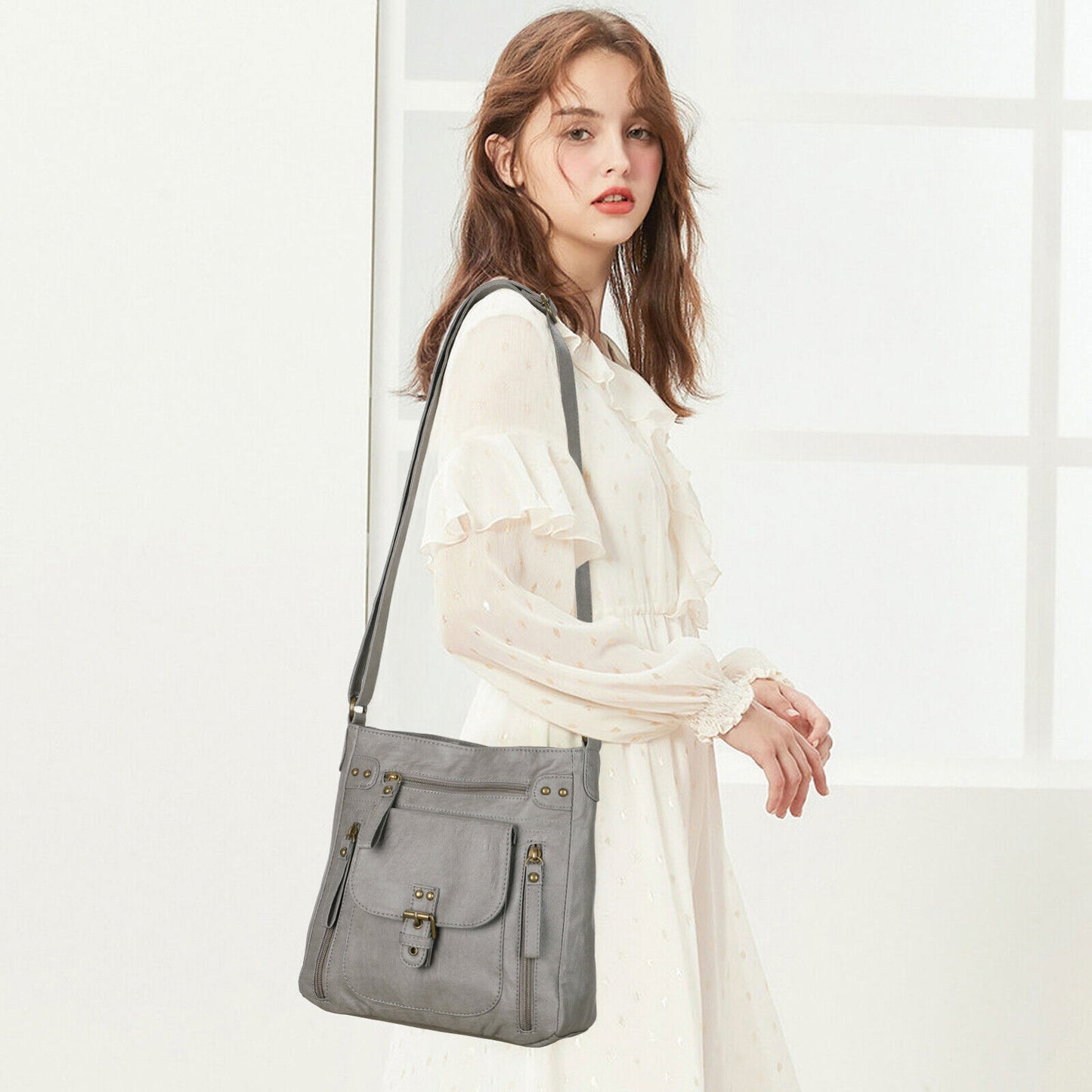 KL928 Soft PU Leather Crossbody Bag for Women Shoulder Bag Purses and Handbags