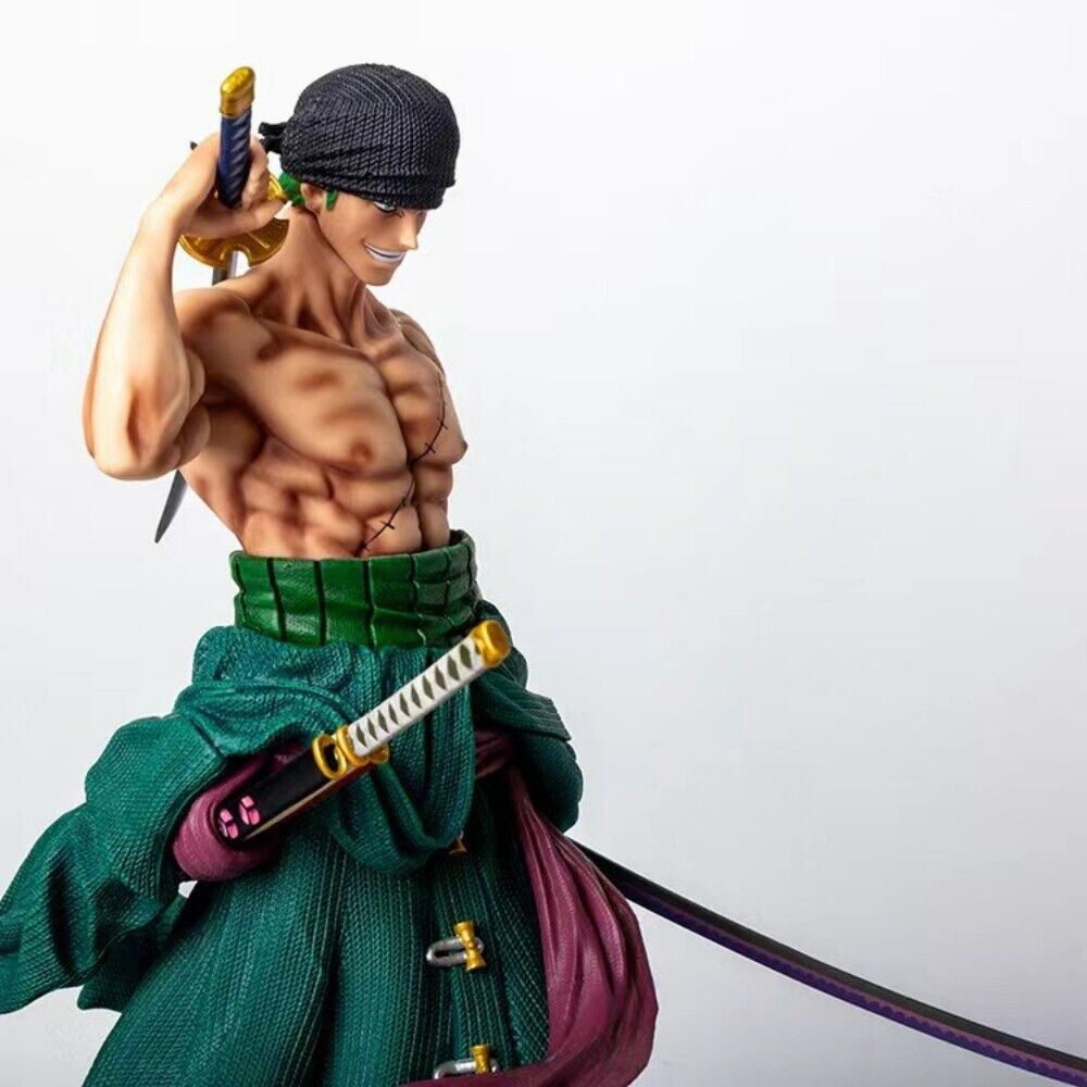Anime One Piece Gk Roronoa Zoro PVC Actionfigur Modell Statue Spielzeug Doppelkopf-