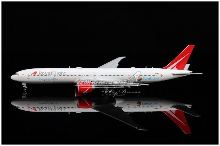1:400 JC Wings RoyalFlight BOEING 777-300ER Airplane Flap Down Diecast Model