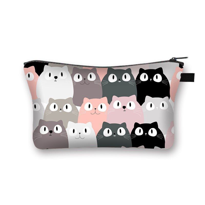 Cosmetic Bag Cartoon Toiletries Purse Small Clutch Makeup Handbag 13*15*21CM 1PC
