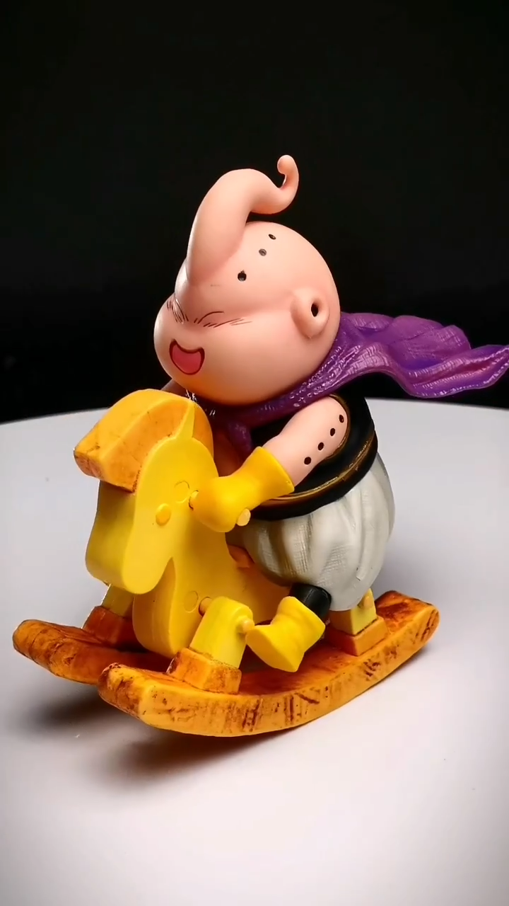 Anime Dragon Ball Majin Buu Action Figure PVC Model Figurine Toy with Hobbyhorse