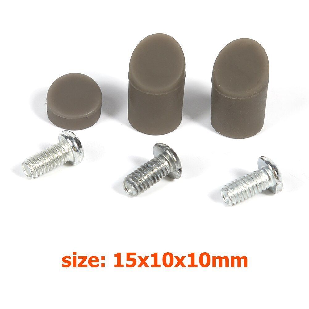 3pcs Electric Scooter Rear Back Fender Mudguard Rubber Cap Screw Plug Cover Part
