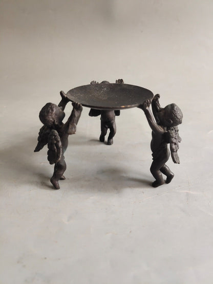 China's ancient pure copper three cat wax platform