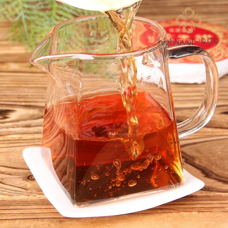 100g Ripe Pu'er Tea Cake Yunnan Glutinous Rice Sweet Aroma Mini Dried Leaf Tea