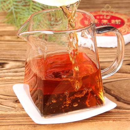100g Ripe Pu'er Tea Cake Yunnan Glutinous Rice Sweet Aroma Mini Dried Leaf Tea